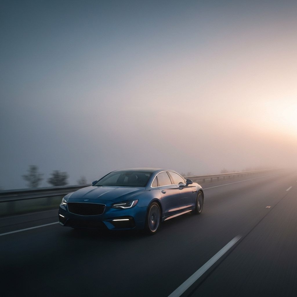 Car on highway